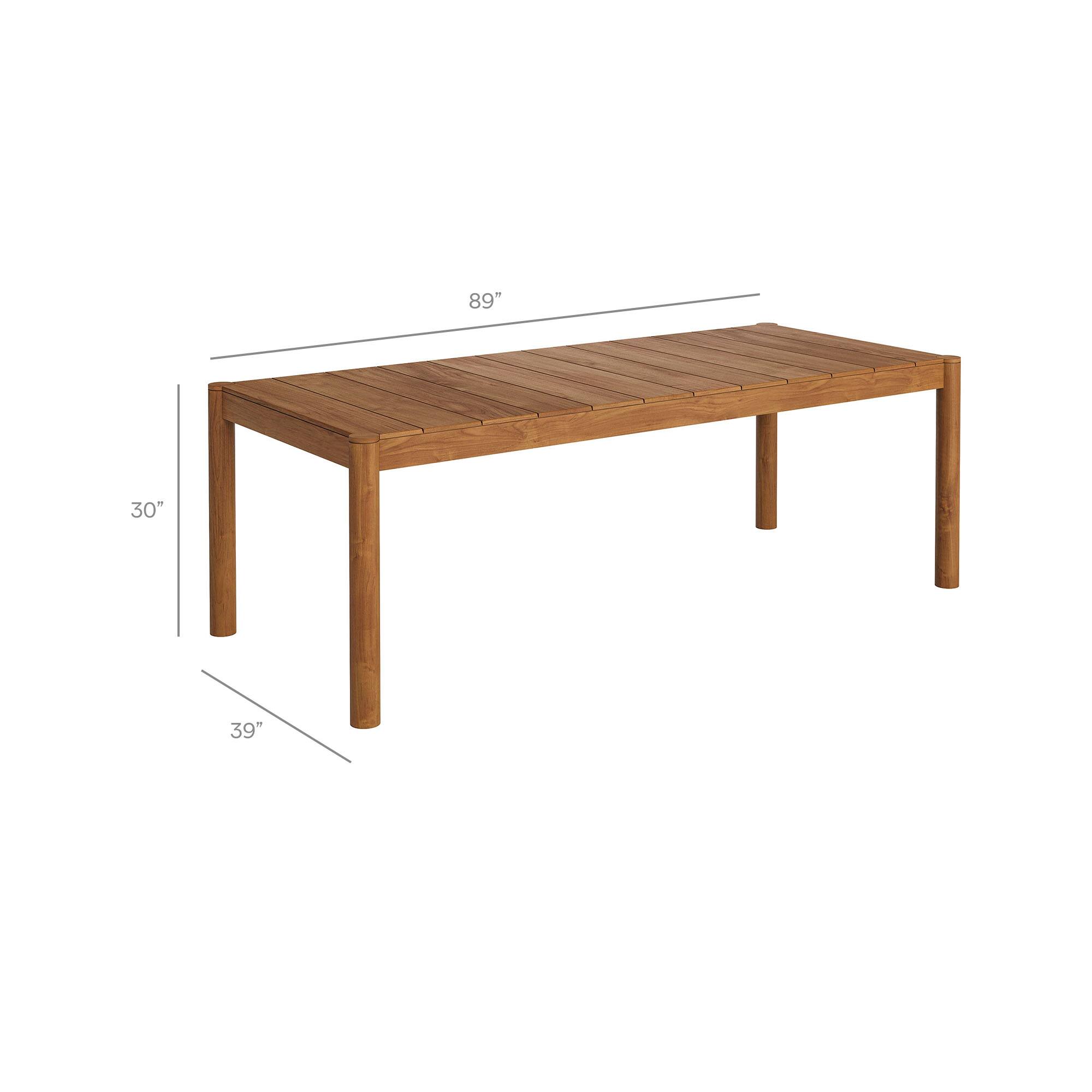 89" x 30" x 39"