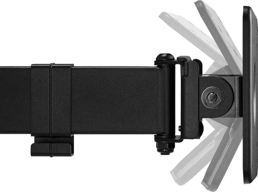 Insignia™ Dual Screen Desktop Mount for Monitors up to 32” Wide Black ...