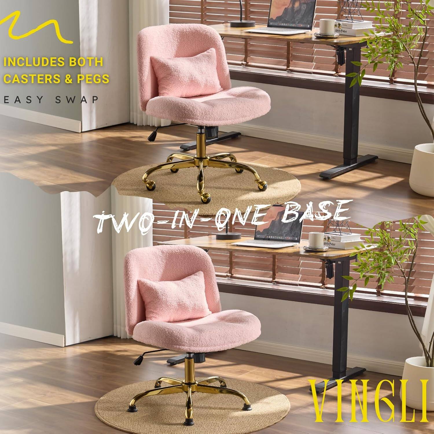 2007 INCLUDES BOTH CASTERS & PEGS EASY SWAP TWO-IN-ONE BASE VINGLI