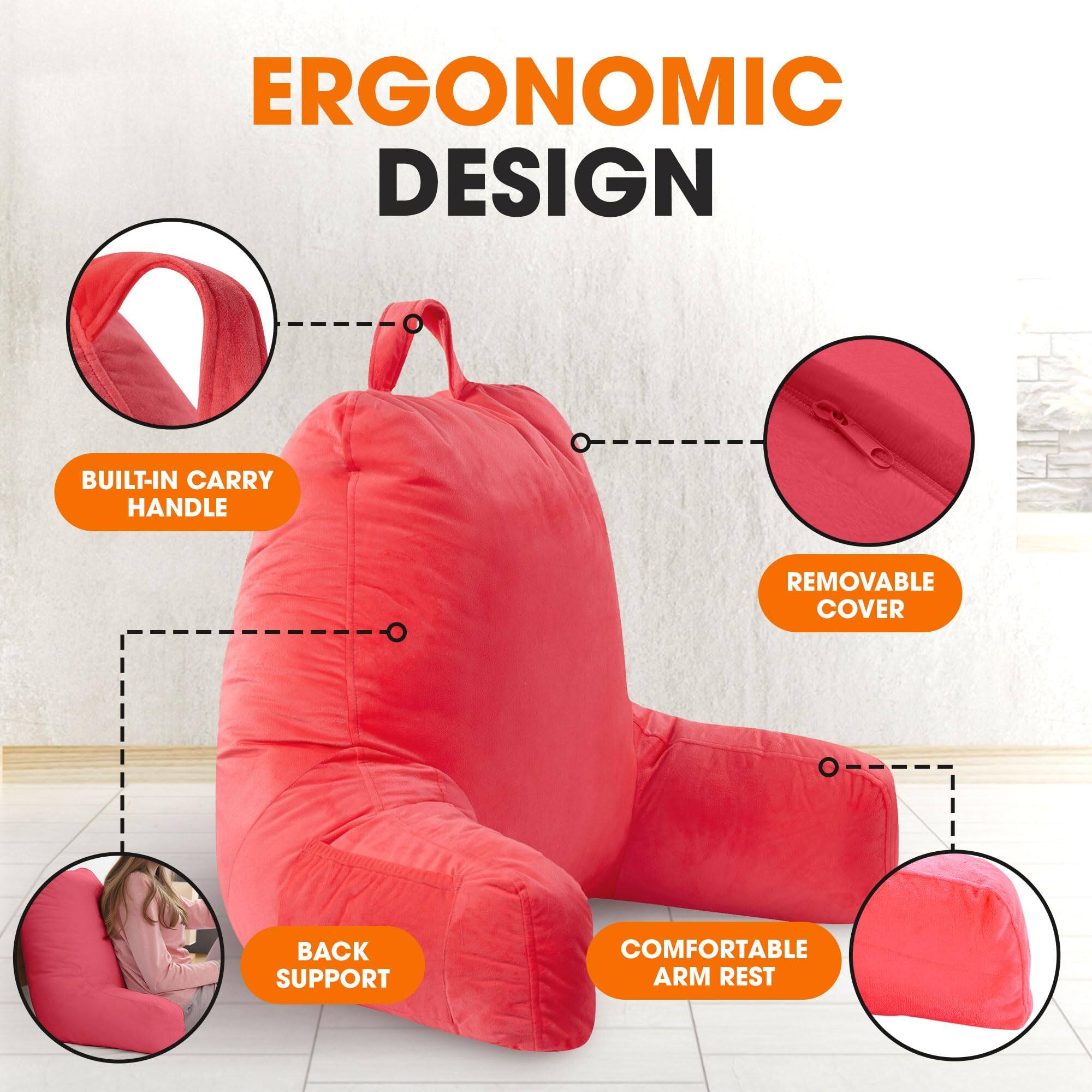 ERGONOMIC DESIGN
BUILT-IN CARRY HANDLE
REMOVABLE COVER
BACK SUPPORT
COMFORTABLE ARM REST