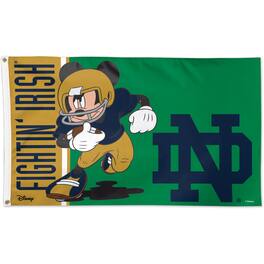 WinCraft - Notre Dame Fighting Irish Single-Sided 3' x 5' Deluxe Disney Flag - Multicolor