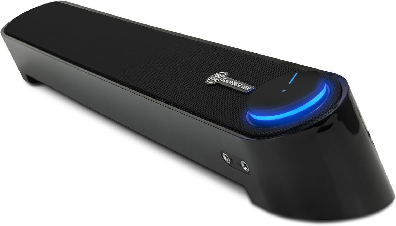 Stamp n Camp - GOgroove Computer Speaker Mini Soundbar - USB Powered PC Sound Bar with Easy Setup Wired AUX, Stereo Audio, Microphone - defualt