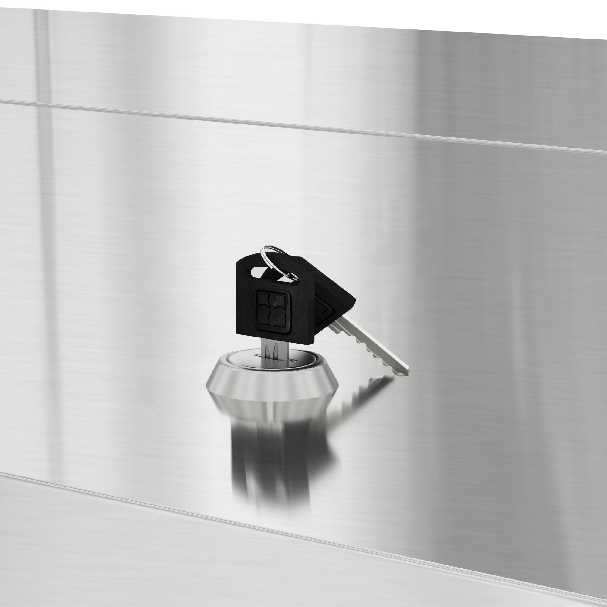 Alt View 6. Koolmore - 34 in. Commercial Milk Cooler for School and Cafeteria, 8 Crate Capacity with Heavy Duty Casters - White and Stainless-Steel.