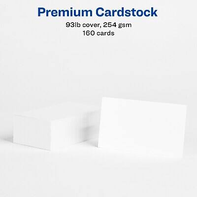 Premium Cardstock  
93lb cover, 254 gsm  
160 cards