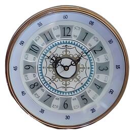 FC Design - 12.5"H Gold Antique Style Decorative Round Wall Clock - Unique Gift Idea - Multicolor