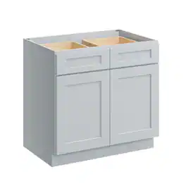 Boyel Living - 36 Inch Kitchen Base Cabinet with Full Overlay and Soft-Close System - Dove Grey