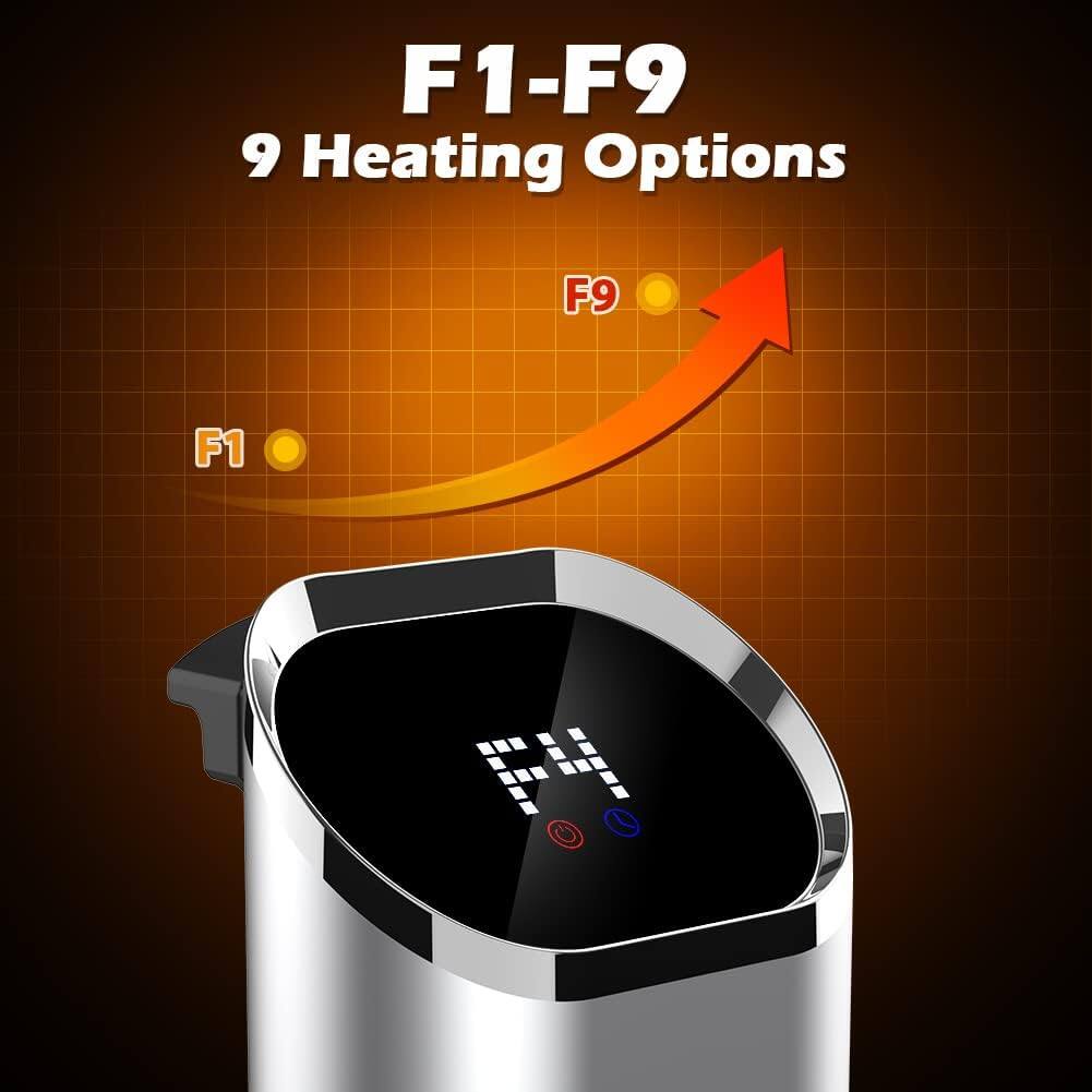 F1-F9  
9 Heating Options  
F9  
F1