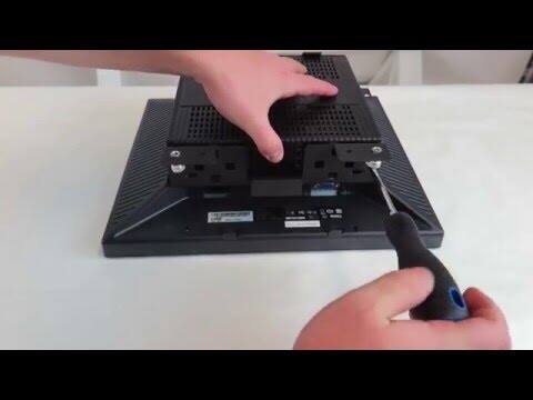 Alt View 3. RackSolutions - RackSolutions 100-C Fixed Wall Mount for Dell Wyse - Black.