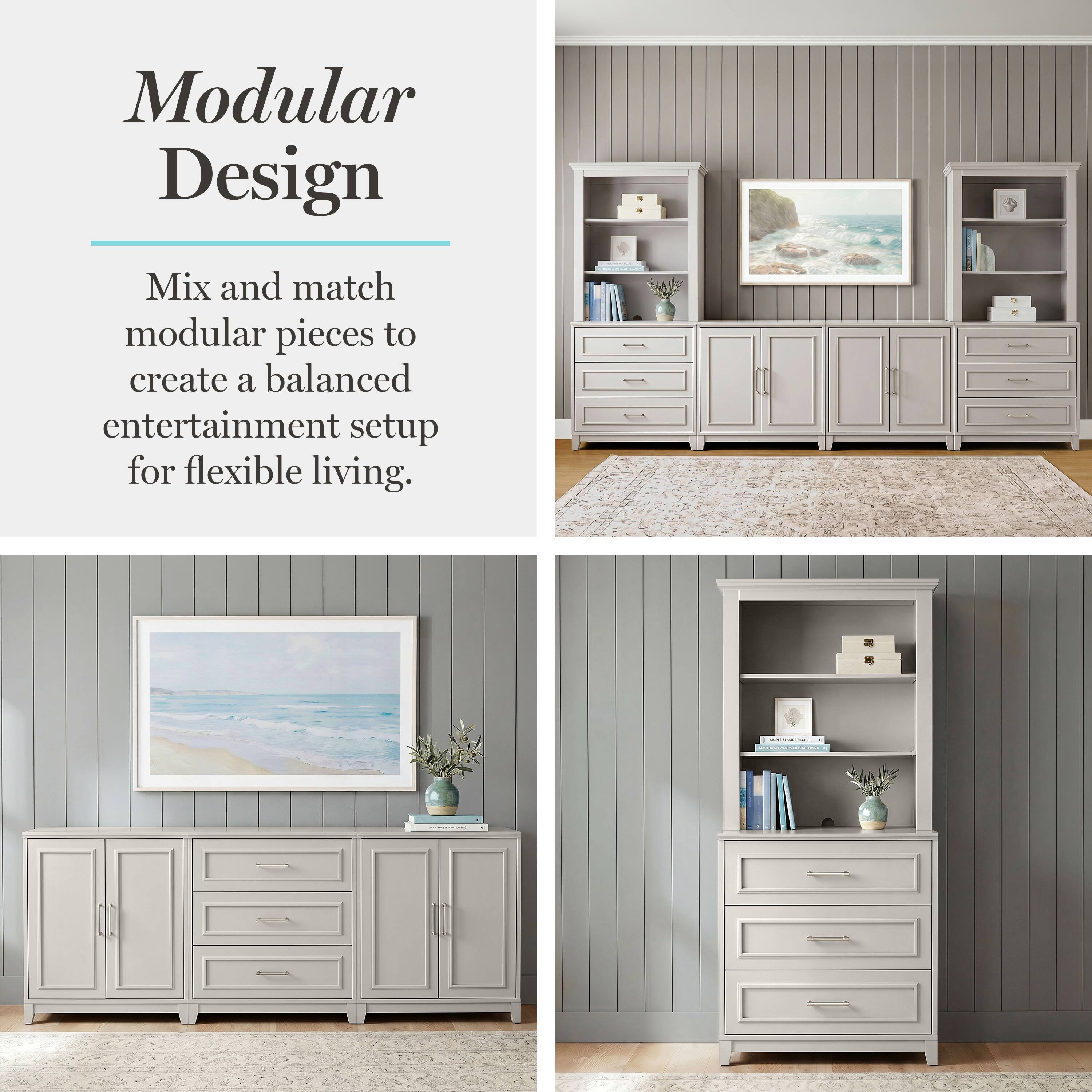Modular Design

Mix and match modular pieces to create a balanced entertainment setup for flexible living.