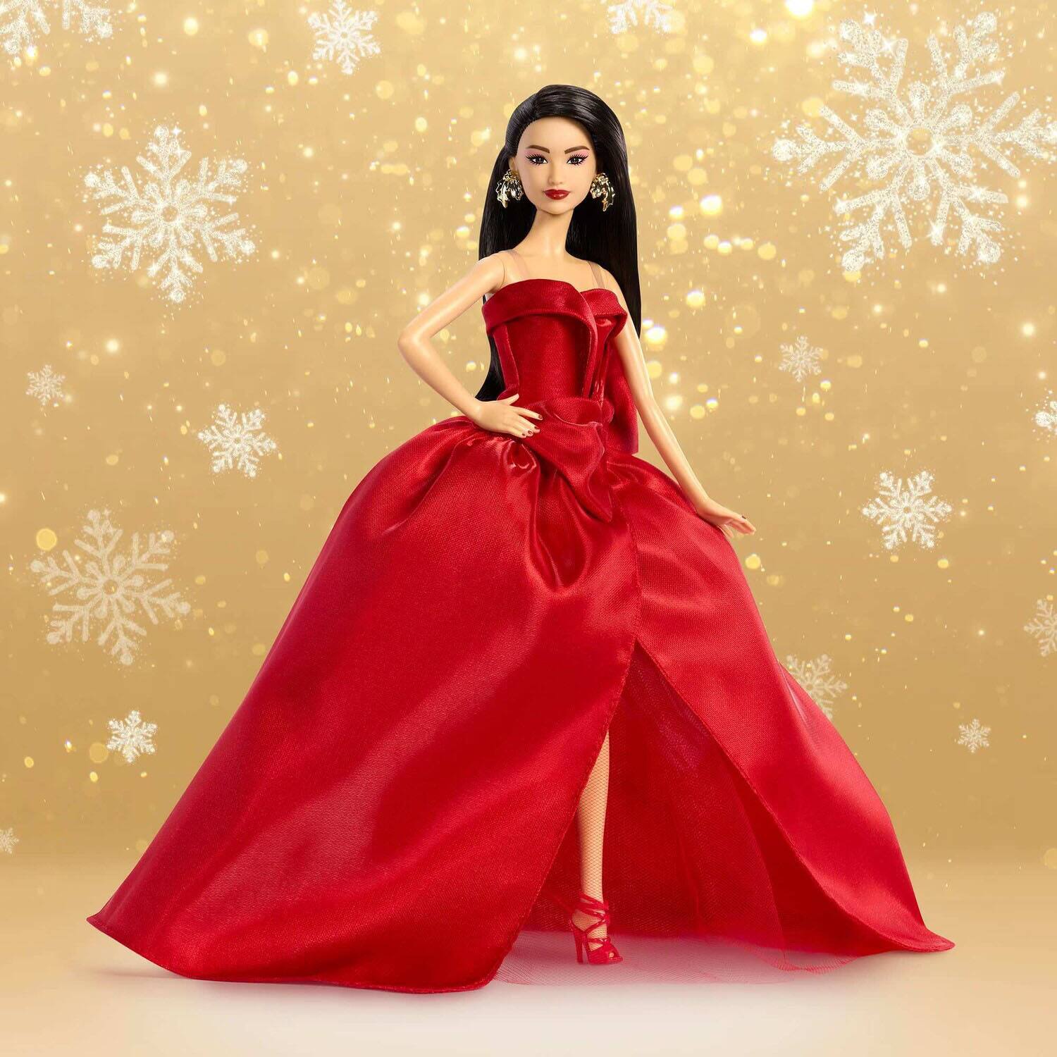 Alt View 1. Mattel - Barbie Signature 2026 Holiday Barbie, Asian   - COLLECTIBLES - Multicolor.