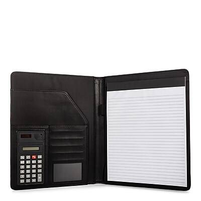 Alt View 2. Bond Street - Bond Street Faux Leather Padfolio, Black (WRC5040BS-Black) - Black.