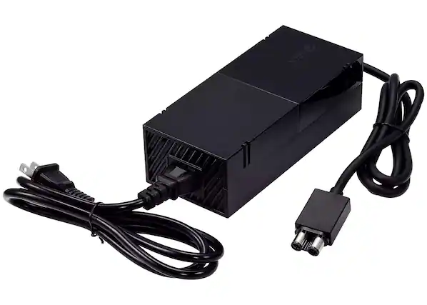Front. Microsoft - AC Adapter / Power Charger (200-240V) Replacement Compatible For Microsoft Xbox One (No AC cable) - Black.