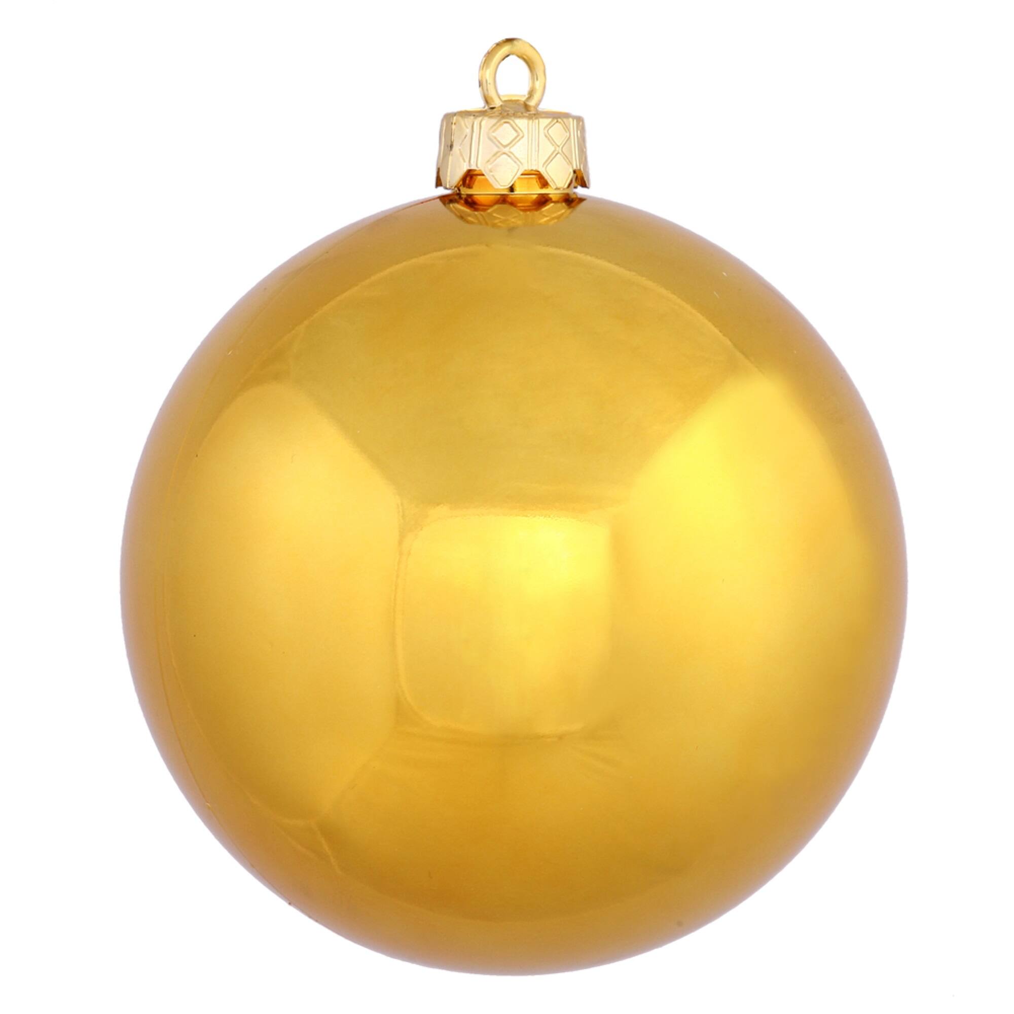 Front. Vickerman - 2.4" Antique Gold Shiny Ball UV 24 Bag - Antique Gold.