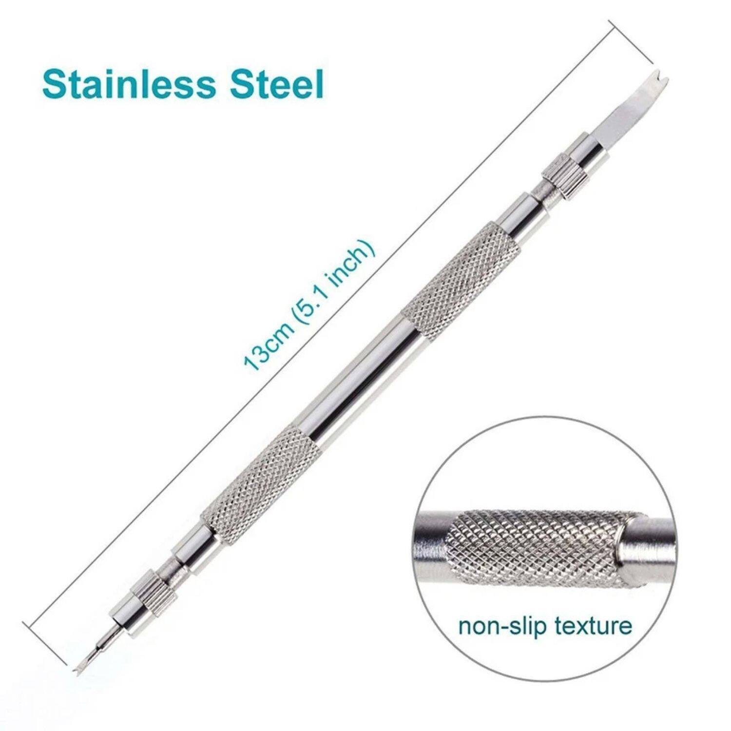 Stainless Steel  
13cm (5.1 inch)  
non-slip texture
