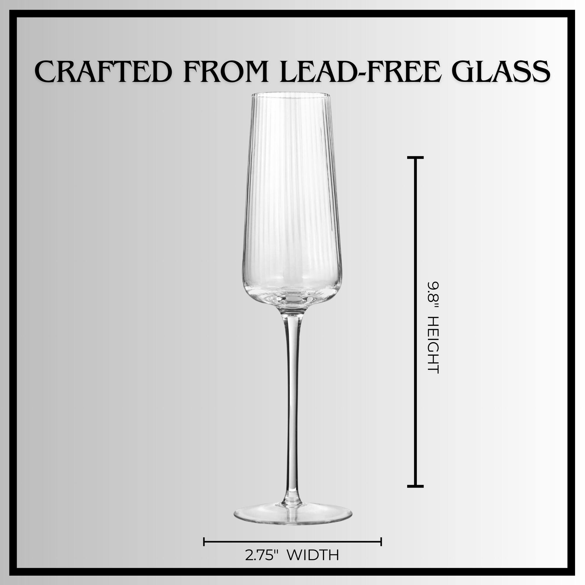 CRAFTED FROM LEAD-FREE GLASS  
9.8" HEIGHT  
2.75" WIDTH