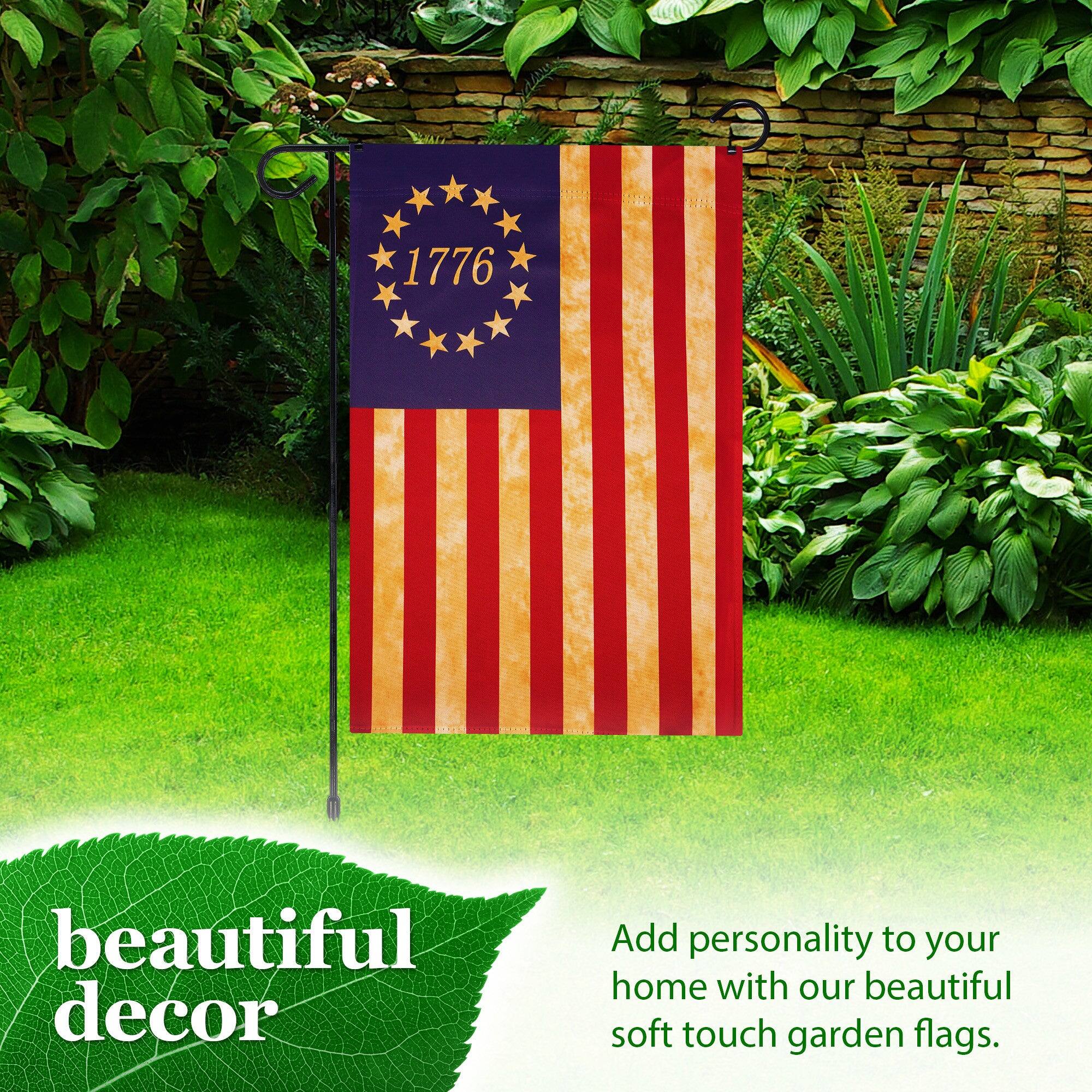 1776 beautiful decor

Add personality to your home with our beautiful soft touch garden flags.