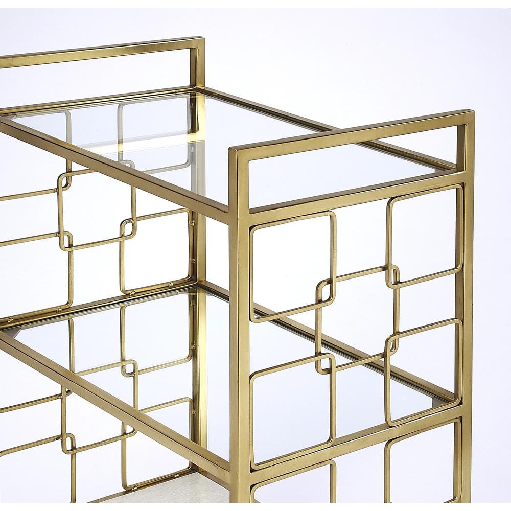 Butler Specialty - Arcadia Polished Bar Cart - Gold price history on PriceWatchPro