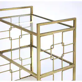Butler Specialty - Arcadia Polished Bar Cart - Gold