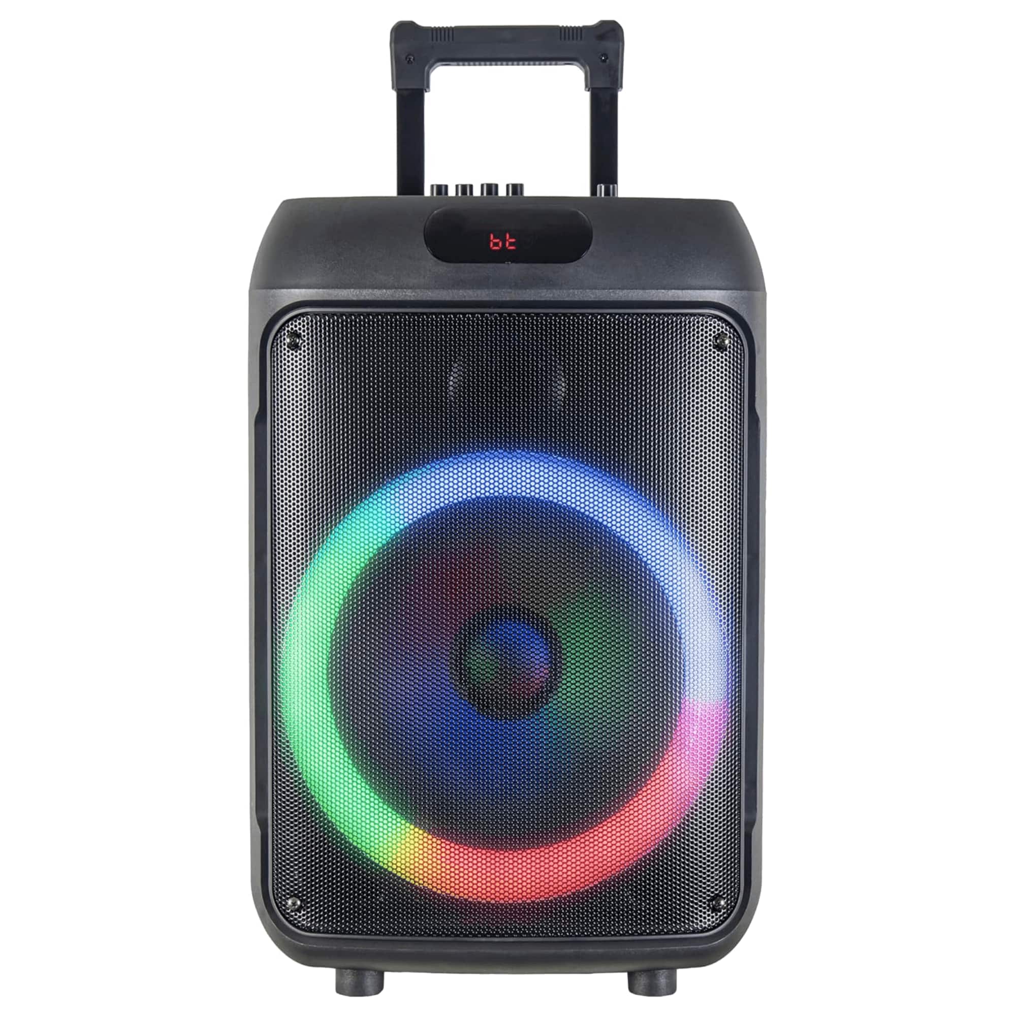 iQ Sound - 12-Inch Portable Bluetooth Party Speaker - Black