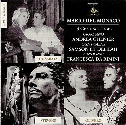 Mario del Monaco - 3 Operatic Selections   - COMPACT DISCS [CD] price history on PriceWatchPro