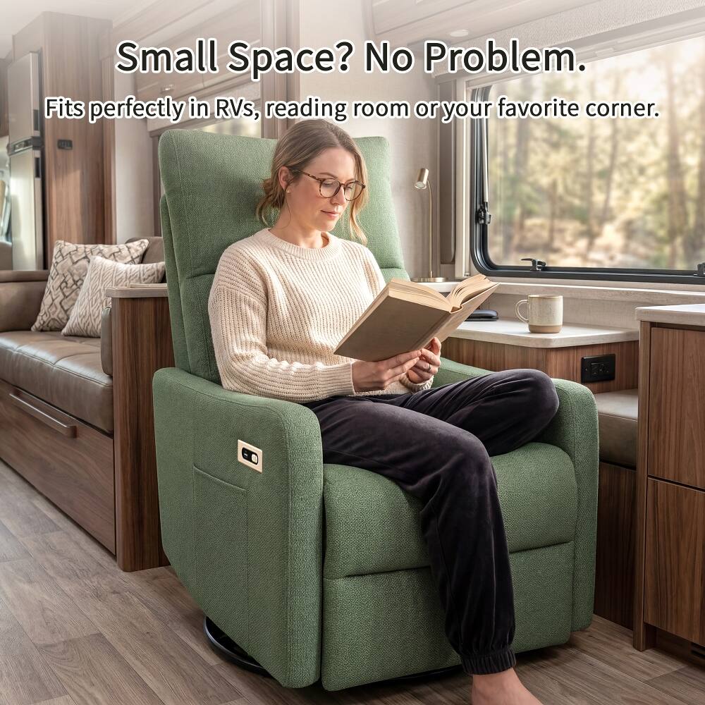 Small Space? No Problem.  
Fits perfectly in RVs, reading room or your favorite corner.