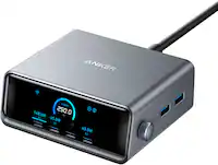 Anker - Prime Charger (250W, 6 Ports, GaNPrime) - Silver - Front_Zoom