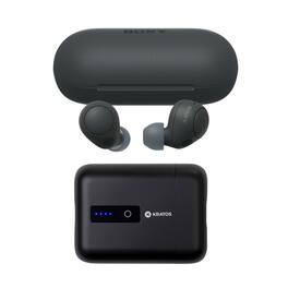 Sony - WF-C700N Truly Wireless Noise Canceling Bluetooth Earbuds w/Mic Bundle - Black