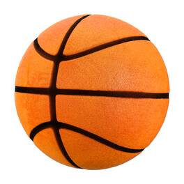 Unique Bargains - Silent Basketball Size 7 (9.4") Quiet Basketball High Density Foam No Noise 3D Groove Bouncing Ball with Net Bag - Orange