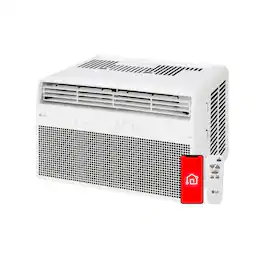 LG - Refurbished Excellent - 8,000 LW8024RSMY BTU Smart Wi-Fi Enabled Window Air Conditioner - White & Gray