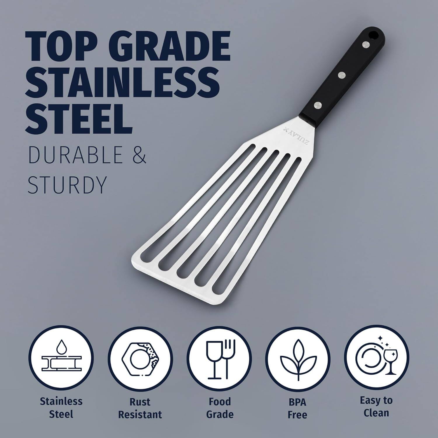 TOP GRADE STAINLESS STEEL  
DURABLE & STURDY  

- Stainless Steel  
- Rust Resistant  
- Food Grade  
- BPA Free  
- Easy to Clean