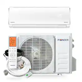 Pioneer - Diamante Pro Low-Ambient 1-Zone 12,000 BTU 20.5 SEER2 Ductless Mini Split Inverter Heat Pump with 16 ft. Lines 110/120V - White