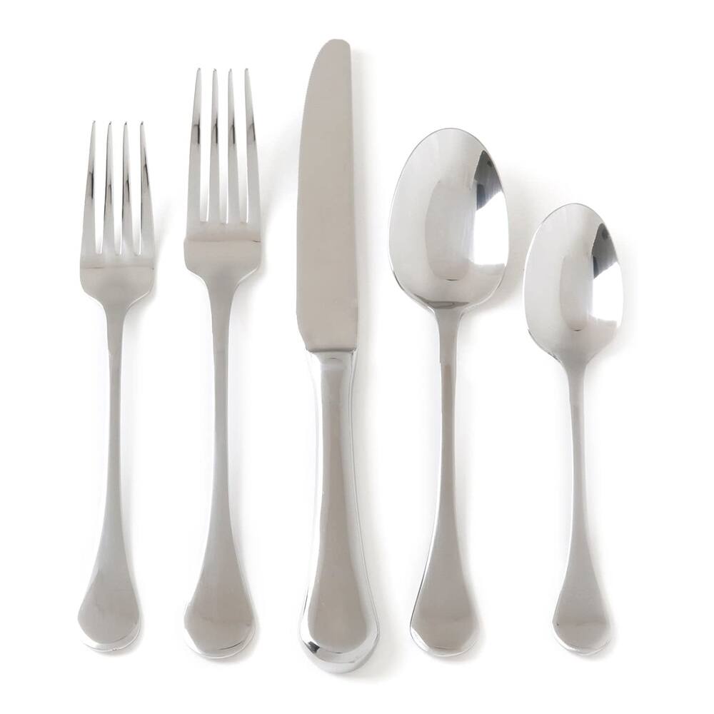 Alt View 1. Gibson - Gibson Home Manchester Classic Stainless Steel Flatware Silverware Set, 20 Piece - Silver.