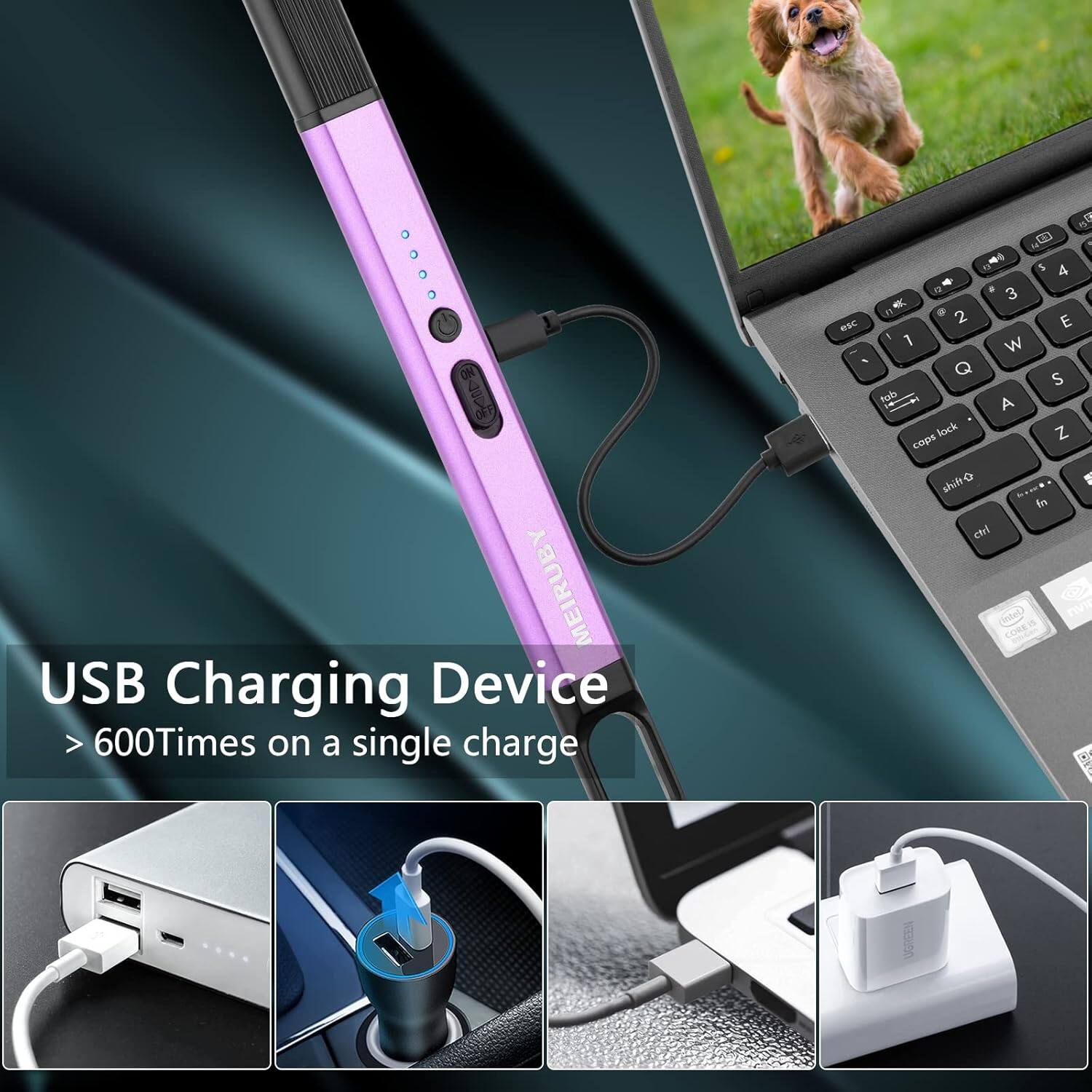 USB Charging Device  
> 600Times on a single charge