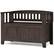 Angle. Simpli Home - Acadian Small Entryway Storage Bench - Brunette Brown.