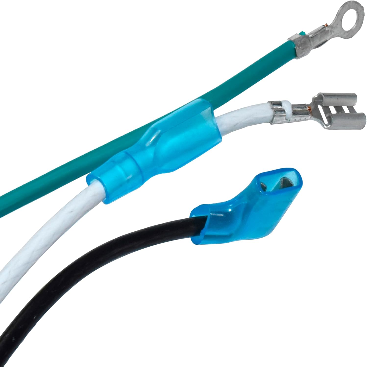 Alt View 3. HQRP - HQRP 14AWG LCDI Power Cord Plug for A/C Air Conditioner, 7.5FT 120V 15A 1800W 60Hz NEMA 5-15P, 0651515LY L15515 L22515 - white.