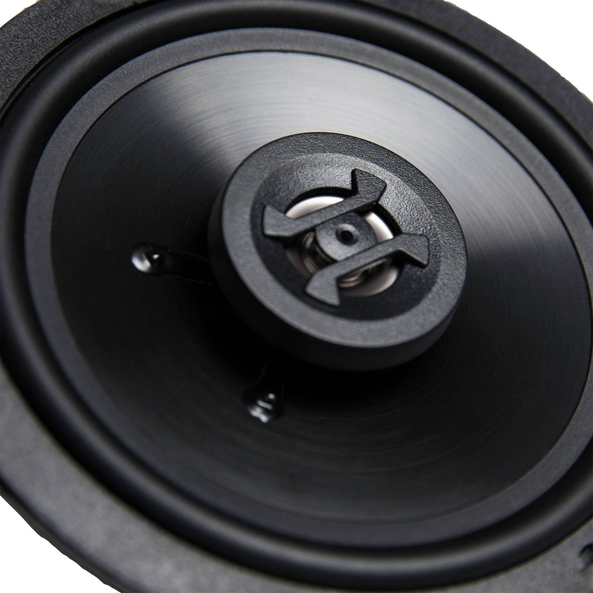 Alt View 3. Hifonics - Hifonics Zeus 6.5 Inch 3 Way 300W Shallow Mount Coaxial Speakers (12 Pack) - Black.