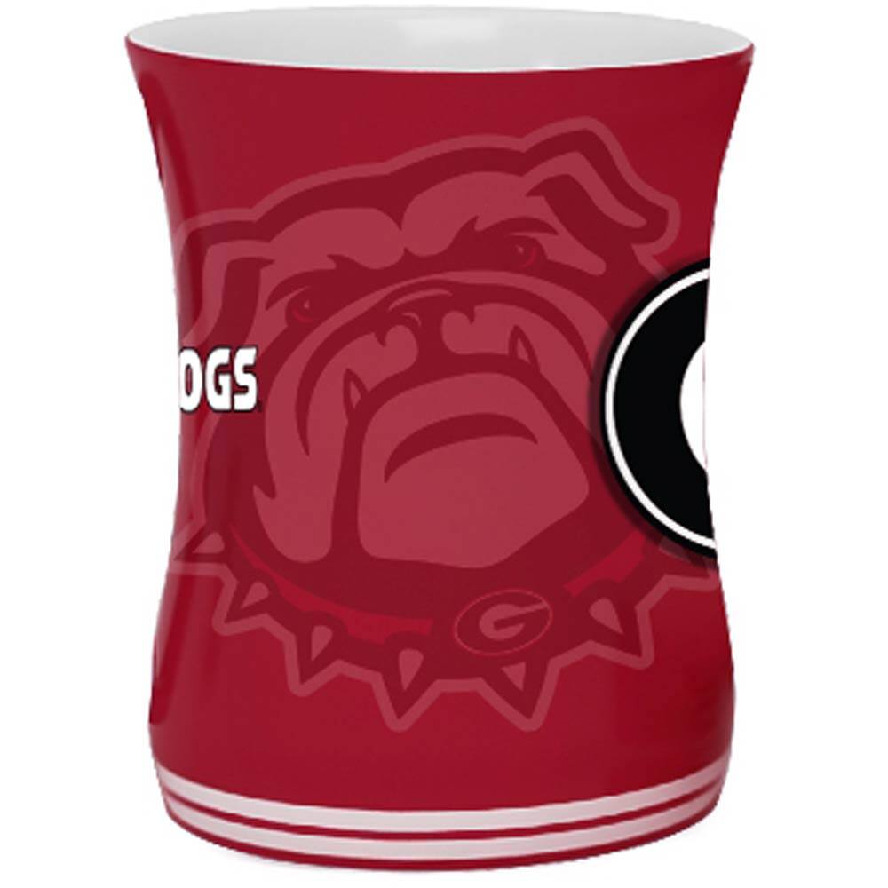Alt View 1. Indigo Falls - Georgia Bulldogs 16oz. Sculpted Barista Mug - Red.