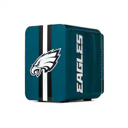 Ukonic NFL Philadelphia Eagles 6-Can Mini Fridge 4L AC/DC Portable Cooler, Official Team Logo for Home & Car - Teal