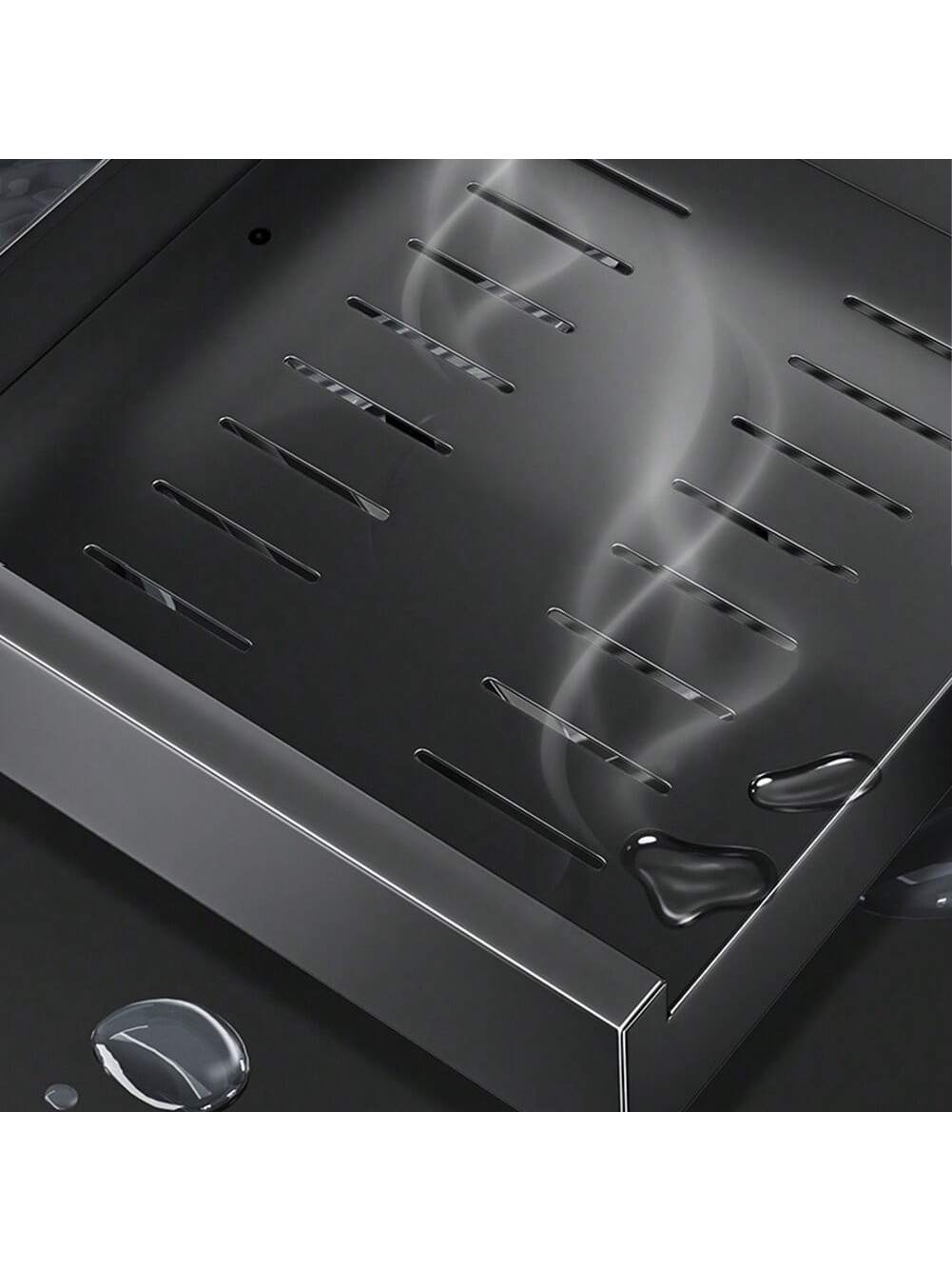 Alt View 8. GARVEE - Pull Out Cabinet Organizers Heavy Duty, Slide Out Drawers For Kitchen Cabinet Fixed With Adhesive Films, 25cm,Black - Black.