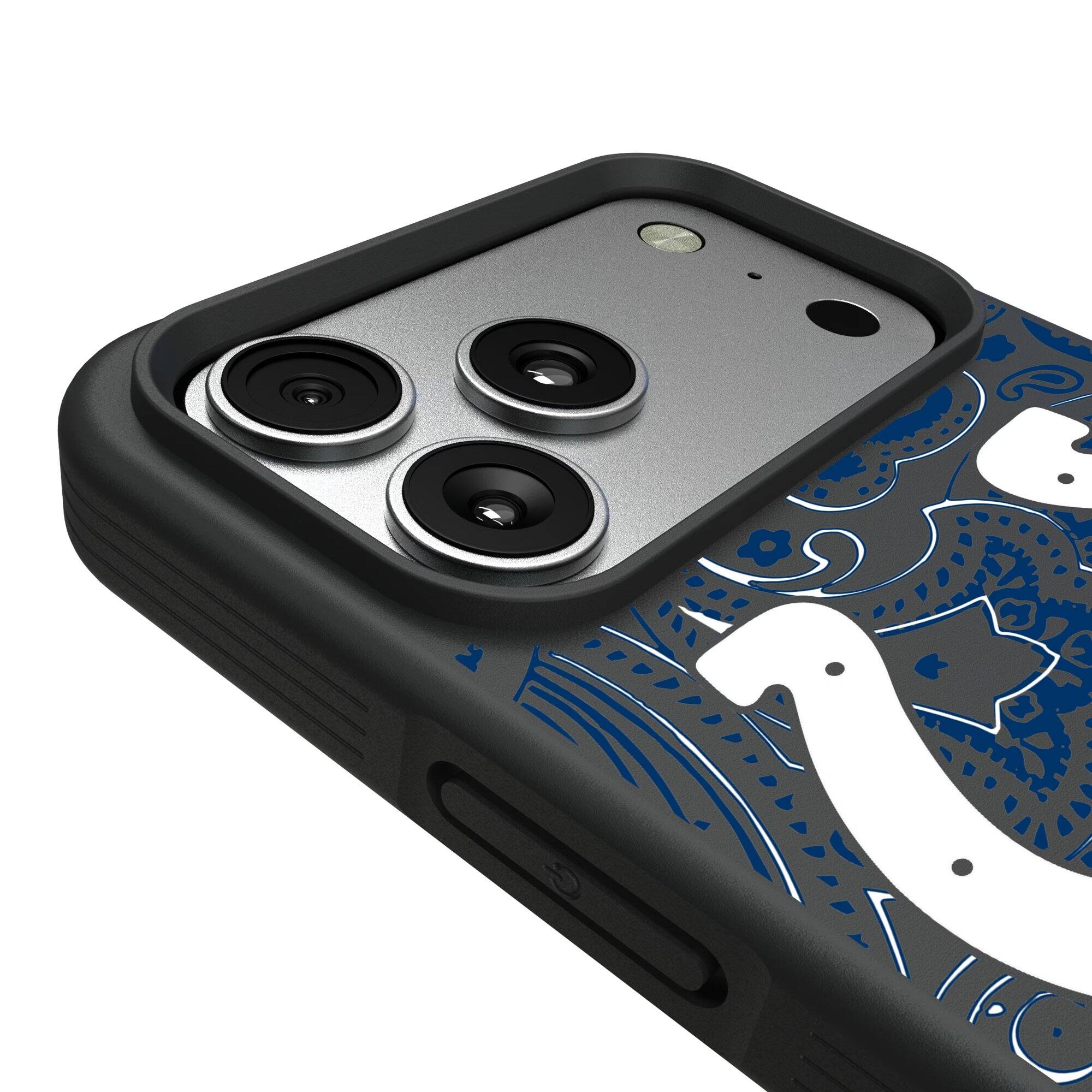 Alt View 2. Keyscaper - Indianapolis Colts iPhone Paisley Design Bump Case - 16 - Multicolor.