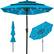Front. Best Choice Products - Best Choice Products 10ft 3-Tier Solar Patio Umbrella w/ 24 LED Lights, Tilt Adjustment, Easy Crank - Sky Blue - Sky Blue.