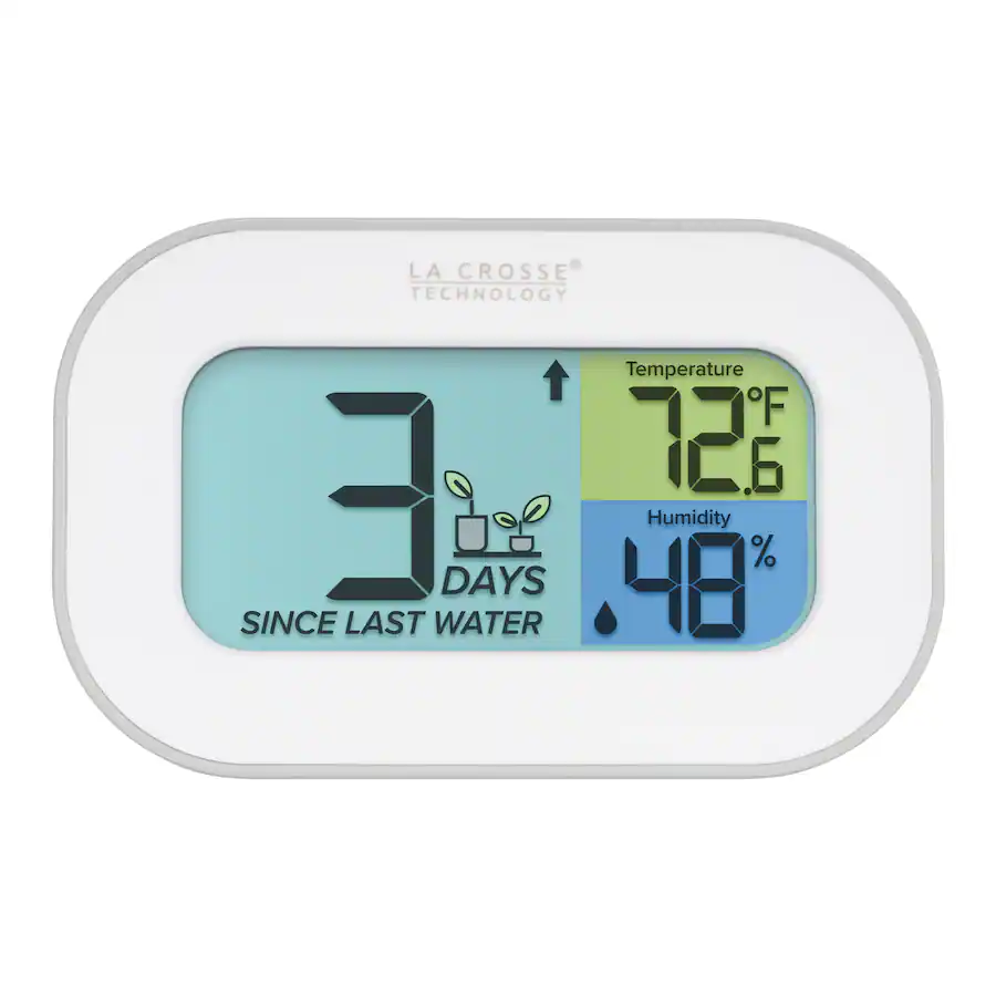 La Crosse Technology Digital Plant Care Watering Timer with Temperature ...