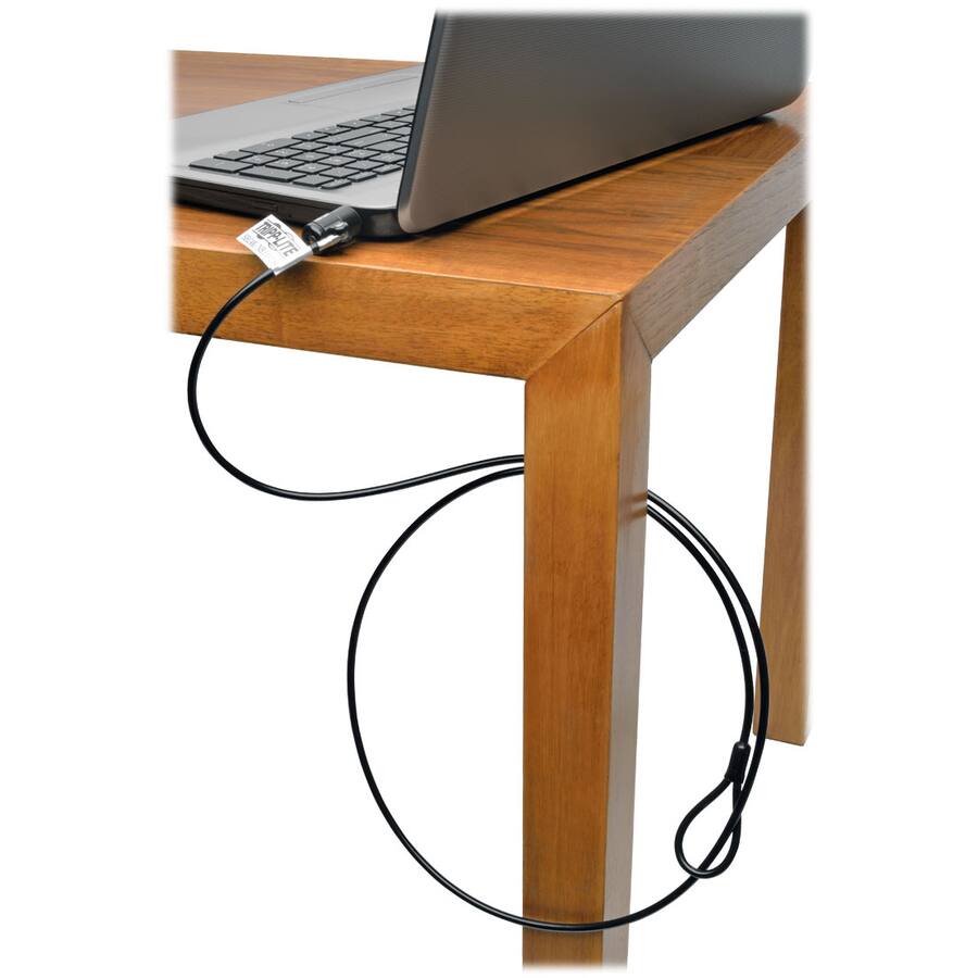 Alt View 3. Tripp Lite - Eaton Tripp Lite Series Security Lock for Laptops and Peripherals, Keyed, 4 ft. (1.22 m) Cable - Polyvinyl Chloride.