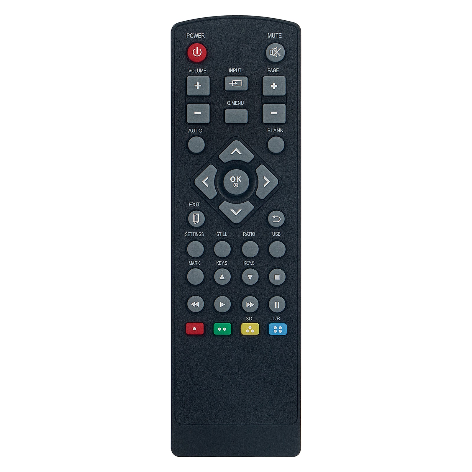 WINFLIKE - New MKJ50025120 Replacement Remote Control Compatible for LG DLP Projector  - Black