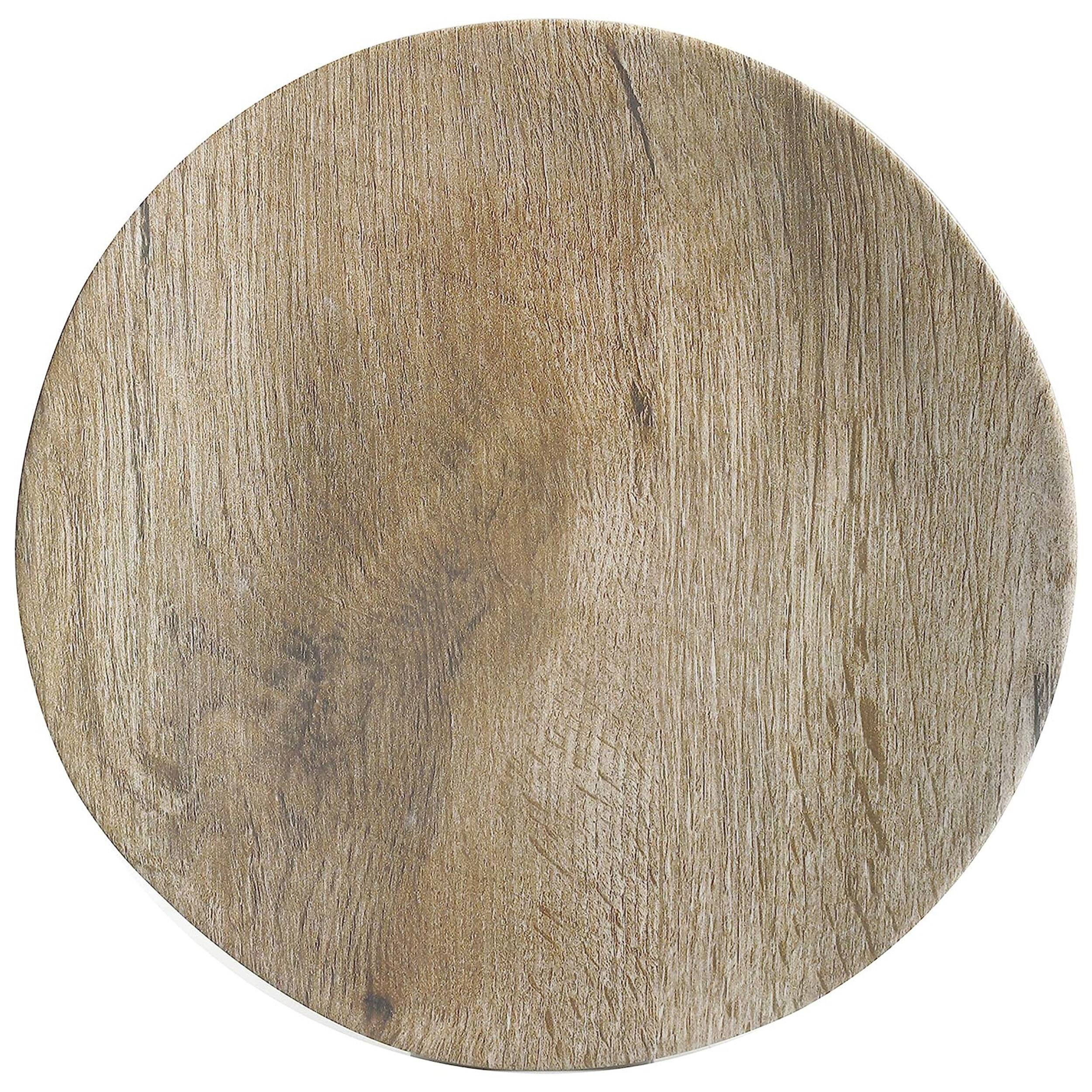 Alt View 5. Gibson - Gibson Elite Woodlands 16 Piece Melamine Wood Grain Decal Dinnerware Set - Brown.