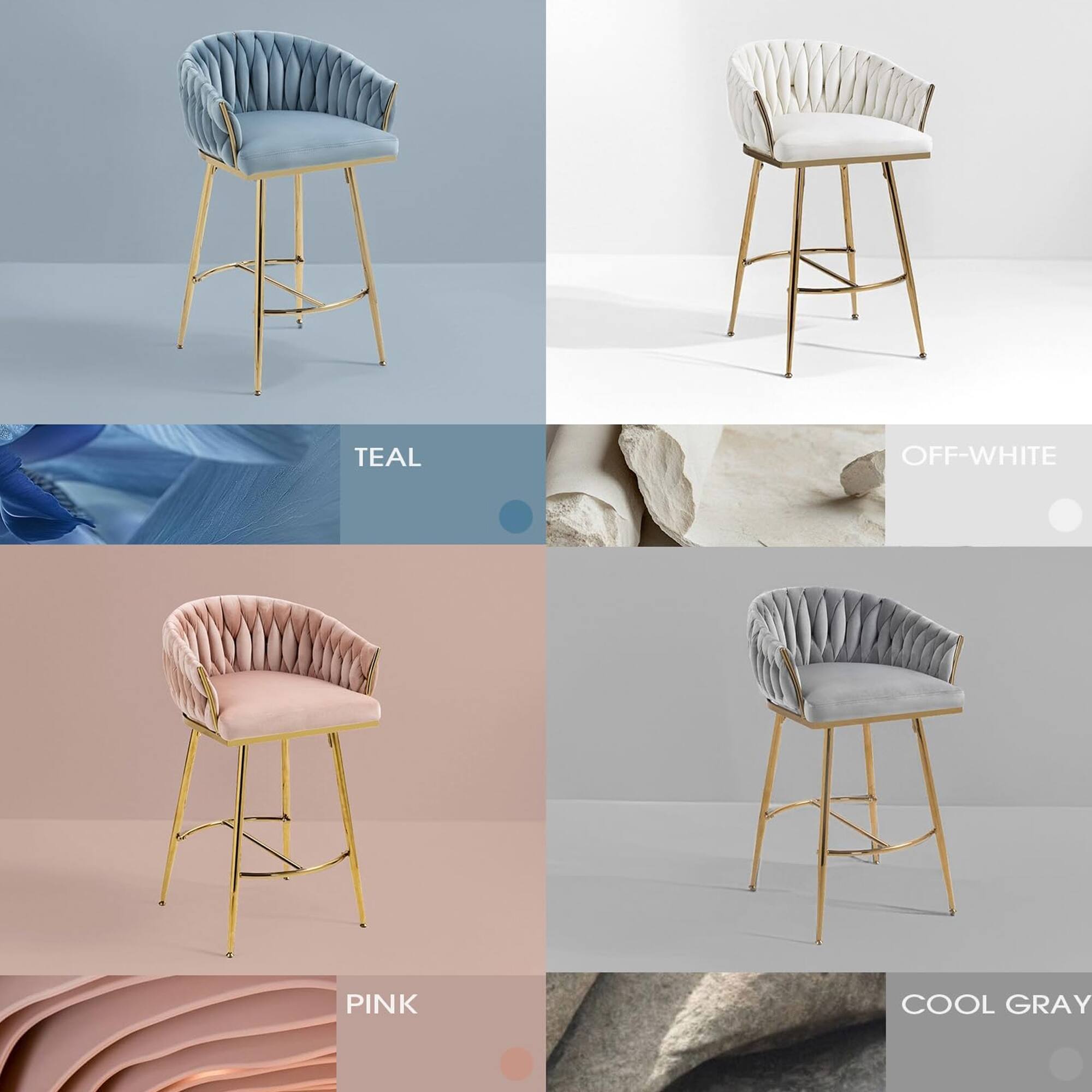 TEAL  
OFF-WHITE  
PINK  
COOL GRAY