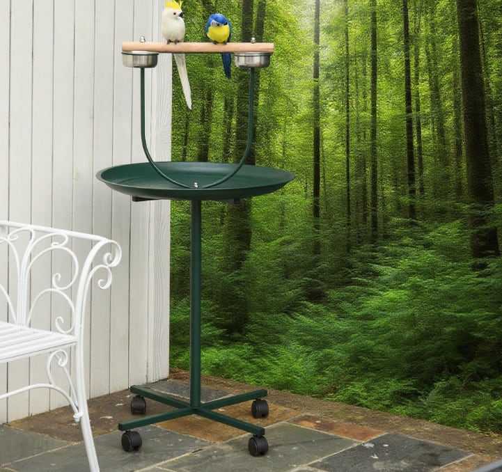 TinyHomie - Bird Training Activity Playground With Perch