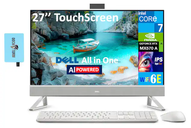 DOCK TORM
27" TouchScreen
DELL All in One
Intel Core 7
NVIDIA GeForce RTX MX570 A
IPS Super Clear
AI Powered
WiFi 6E