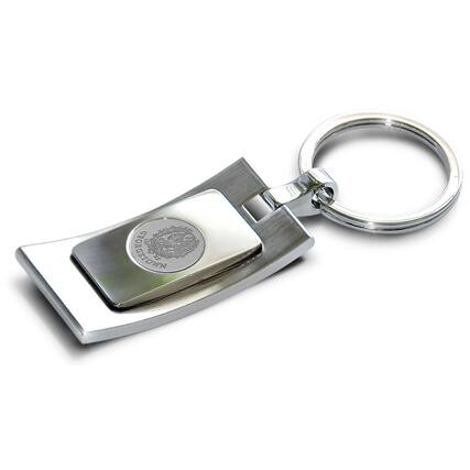 Front. Jardine - Silver Georgetown Hoyas Team Logo Curve Key Ring - Silver.