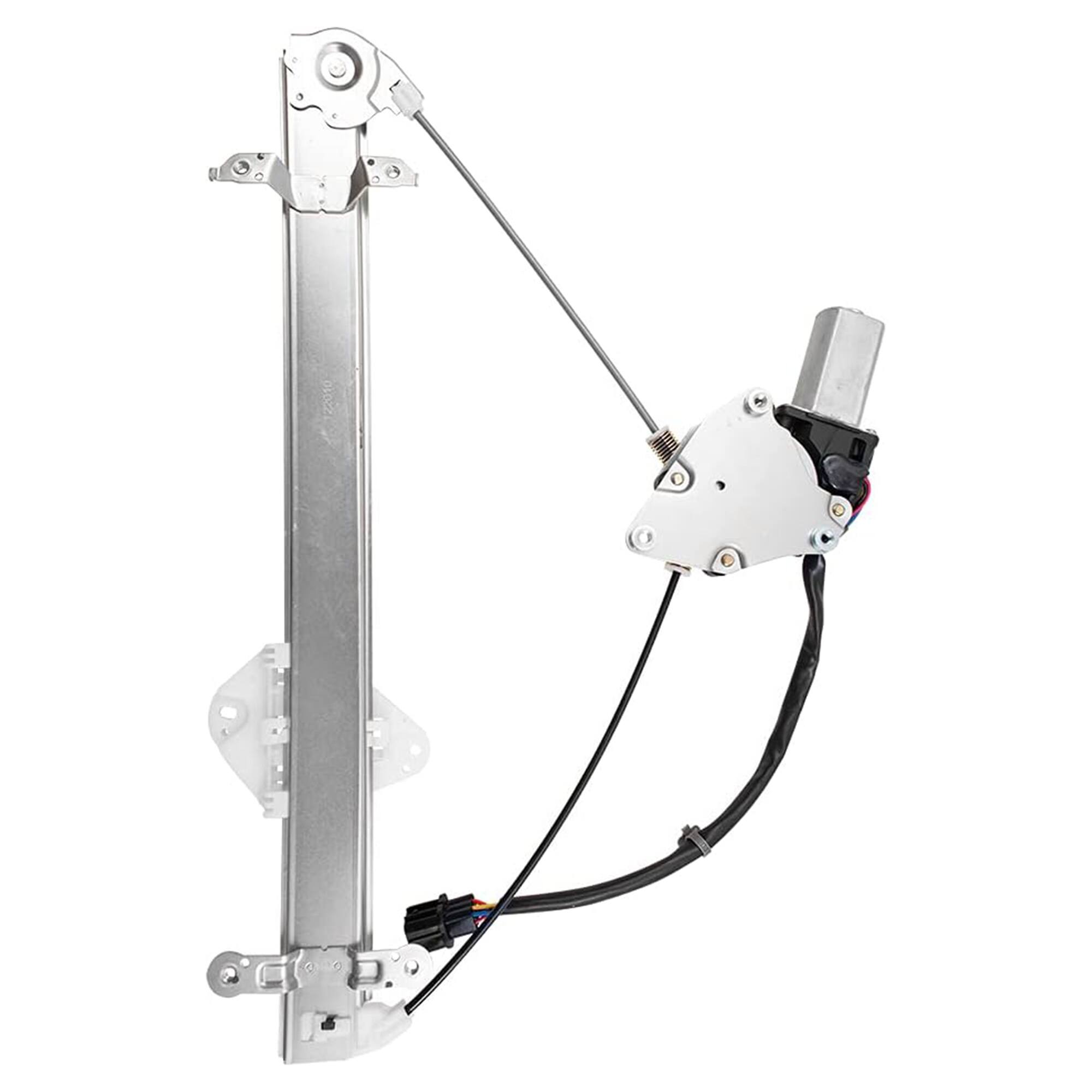 Front. Brock - Brock Replacement Passengers Front Power Window Lift Regulator with Motor, Left - White.